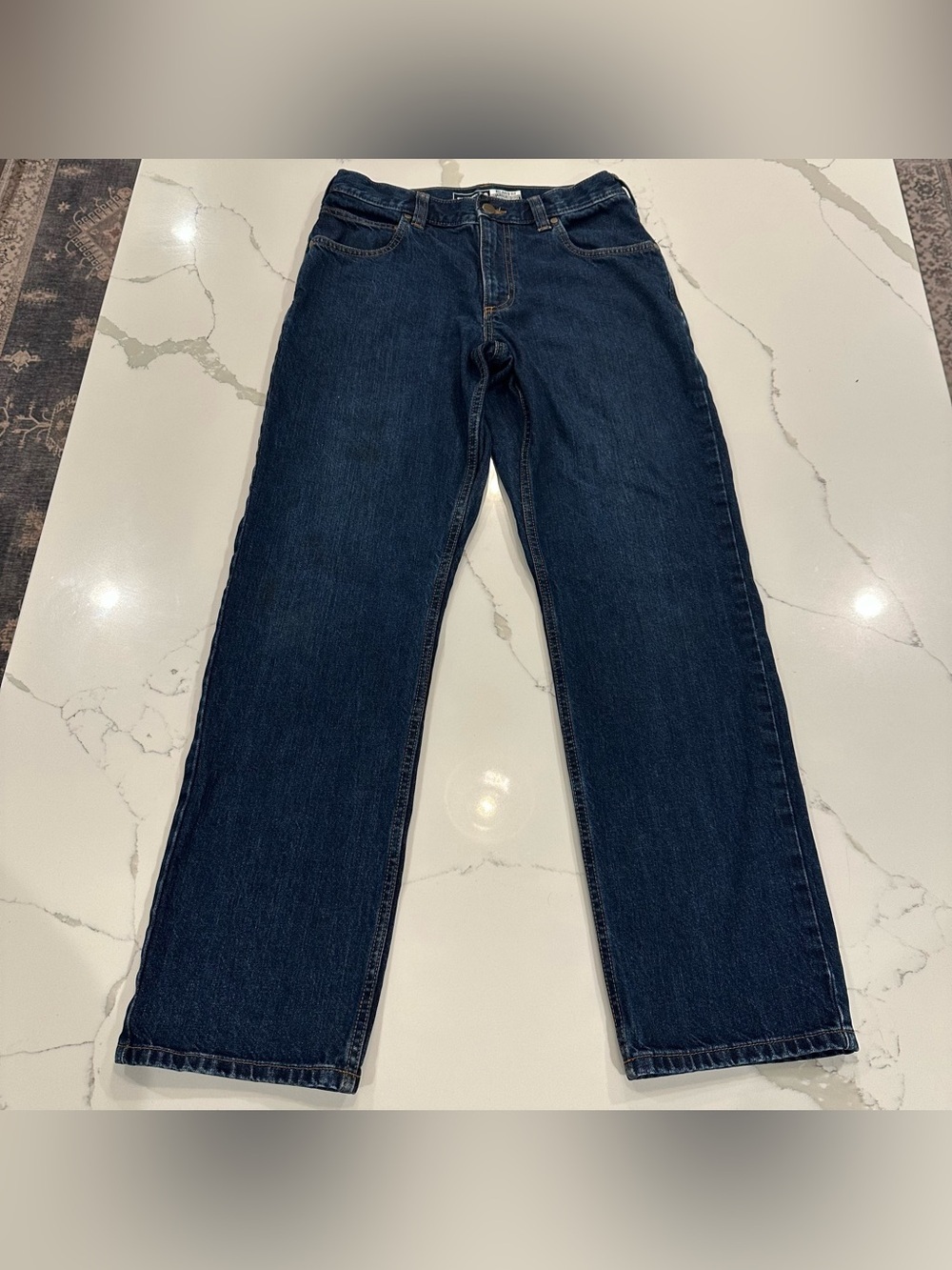 Carhartt Blue Jeans Relaxed Fit Mens 30 x 32 Workwear Straight Leg Cotton